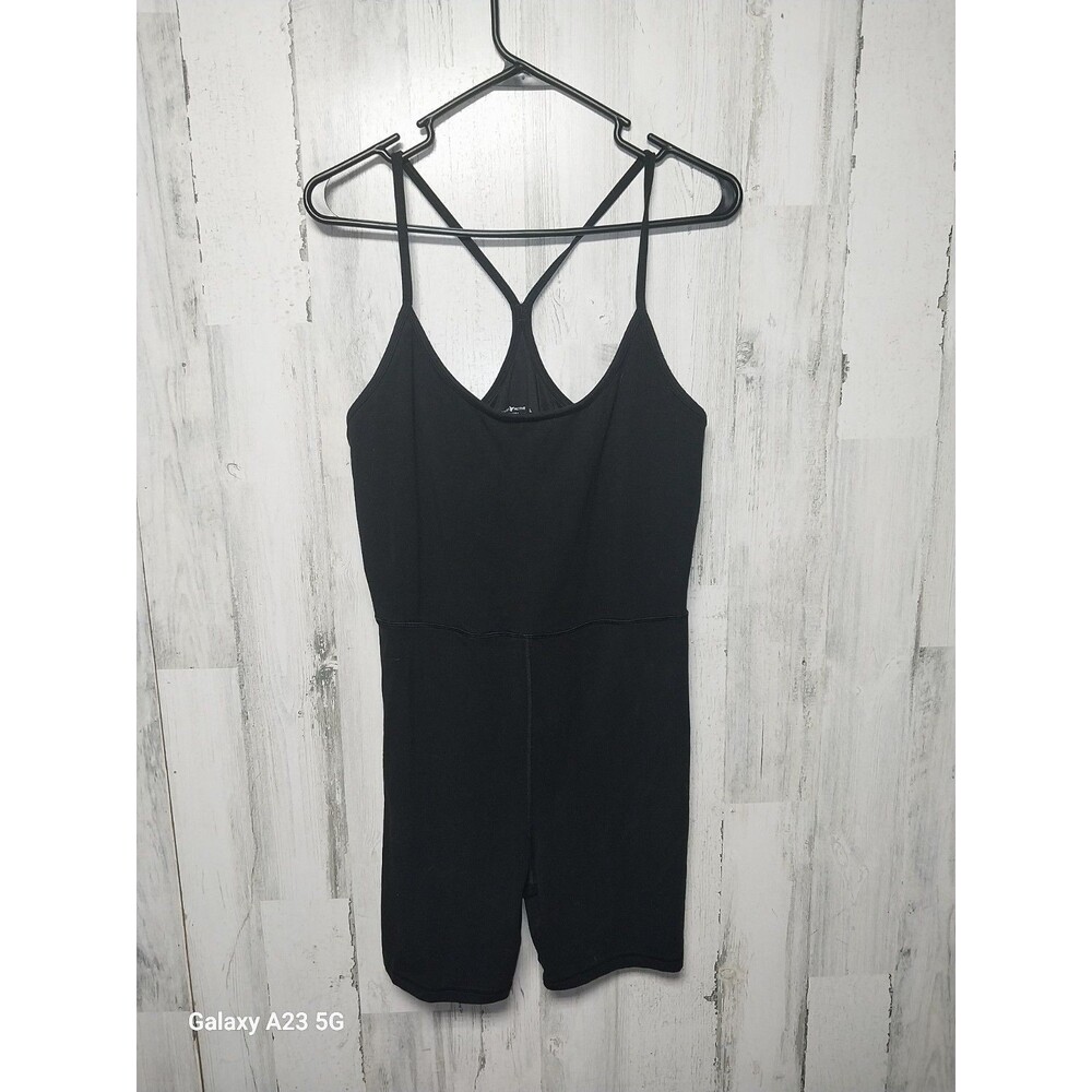 Old Navy Women’s PowerChill Racerback Bodysuit 6” Inseam Black Size Large